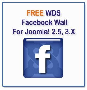 WDS Facebook Wall for Joomla! extension showcasing customizable Facebook feed integration.