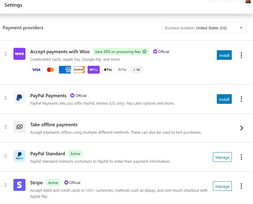 eCommerce shop payment setup eCommerce shop payment setup