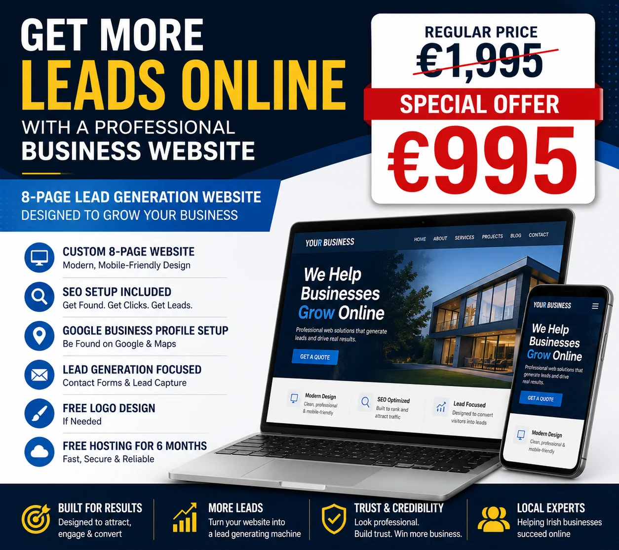 Custom Designed Lead Generation Website